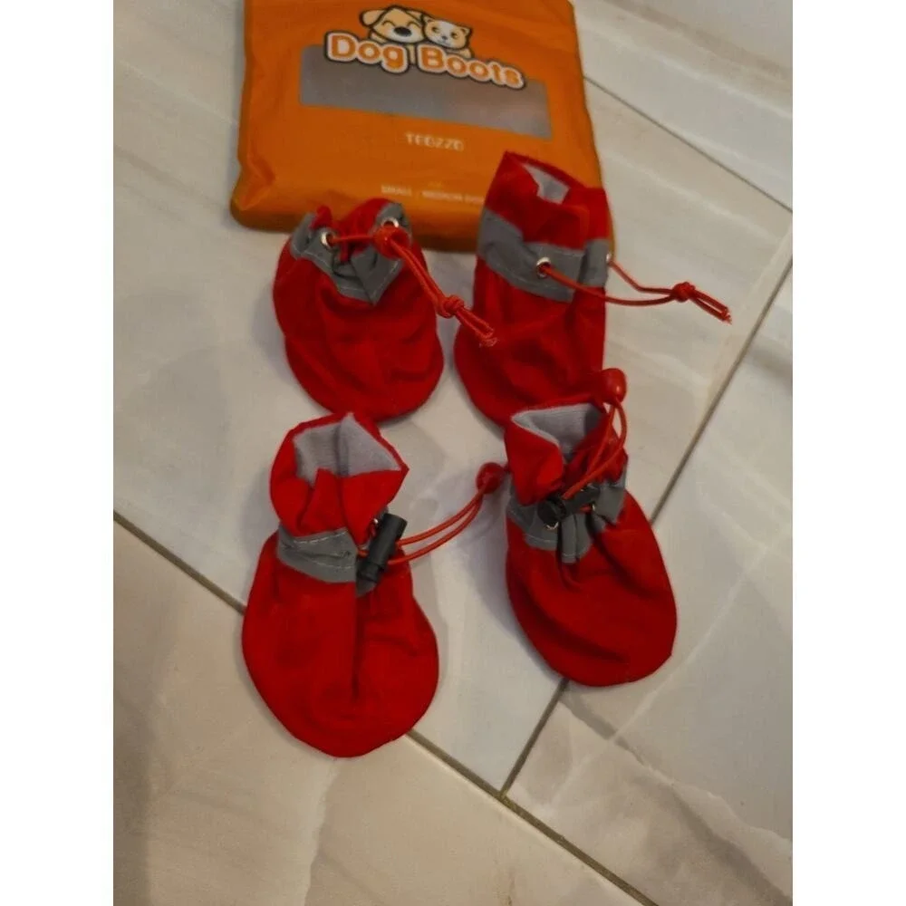Teozzo Dog Boots For Small Medium Dogs Summer  Winter Snow Size‎ Small C1
